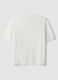 T-shirt branca em algod&atilde;o puro com gola redonda e bolso, corte boxy_6