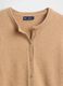 Beiger Baumwoll-Mischung Cardigan_4