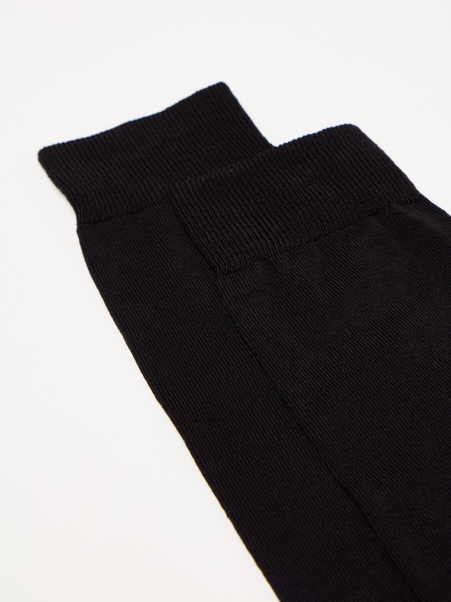 Three-pair pack long stretch cotton socks_1