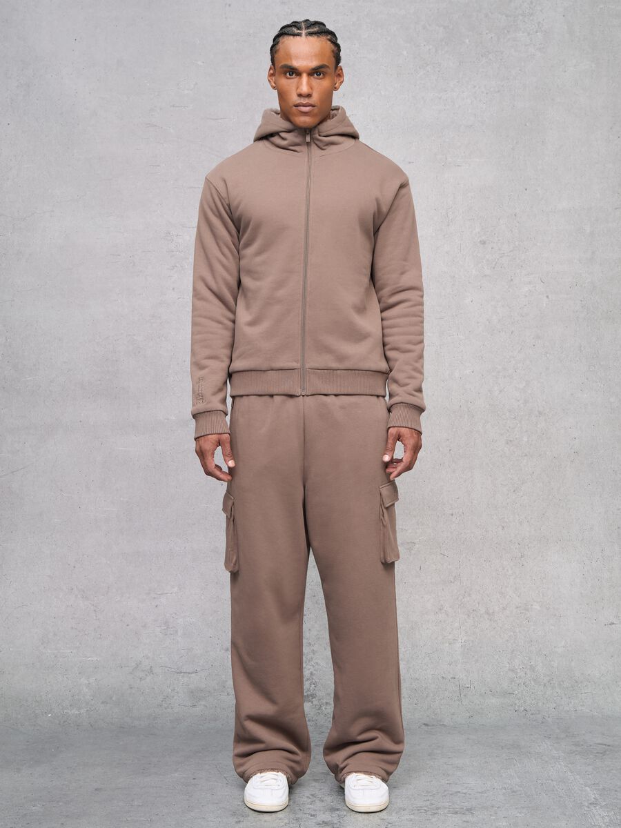 Reversible Teddy Full-Zip Hoodie Mocha_4