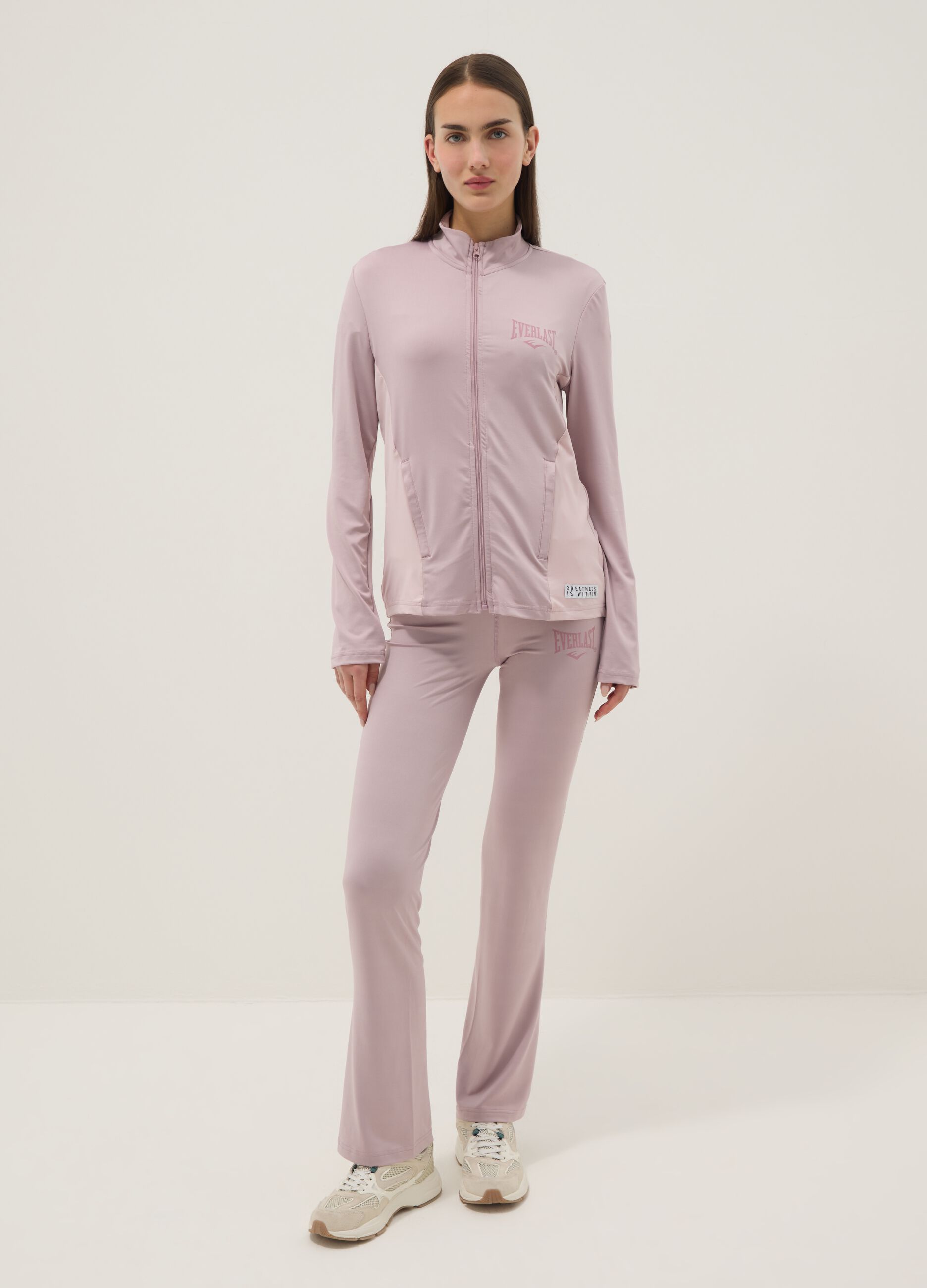 Rosa Regular Fit Leggings mit Everlast Logo