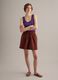 Purple ribbed pure cotton tank top_1
