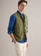 Regular fit green gilet with zip and front pockets_0
