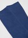 Blue Midi Cotton Blend Socks_1