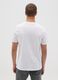 Men&rsquo;s white regular-fit T-shirt in 100% cotton with black print_3