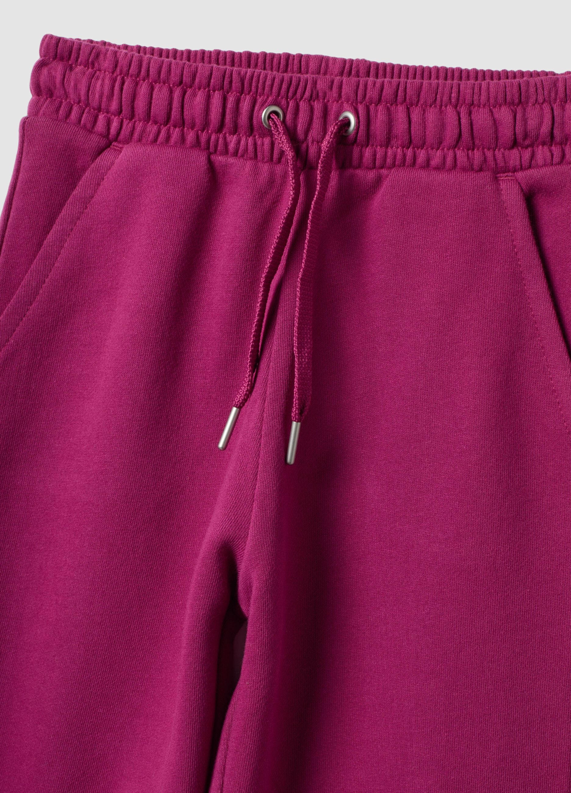 Violette Jogginghose aus Bio-Baumwolle