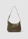 Green shoulder bag with adjustable strap_0
