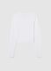 Crop Long-sleeved T-shirt White_6