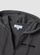 Grey cotton-blend hoodie with relaxed-fit slogan_1