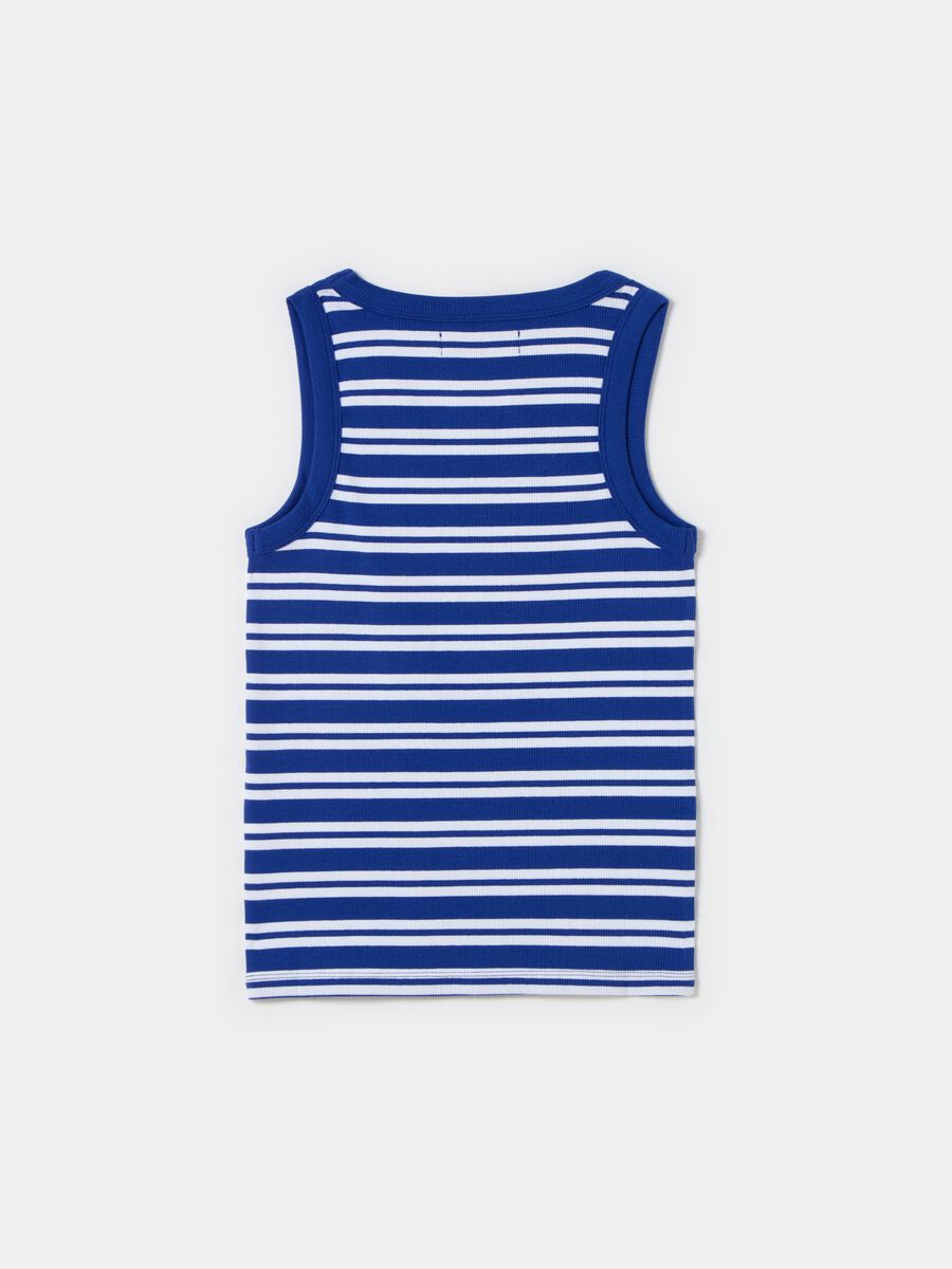 Ribbed tank top with striped pattern_4