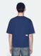 Blue crew-neck pure cotton boxy-fit T-shirt_3