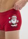 Red Christmas boxers in pure cotton regular fit with print_3