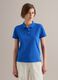 Blue organic cotton polo shirt, regular fit_0