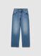 Blue Denim Pure Cotton Baggy Jeans_4