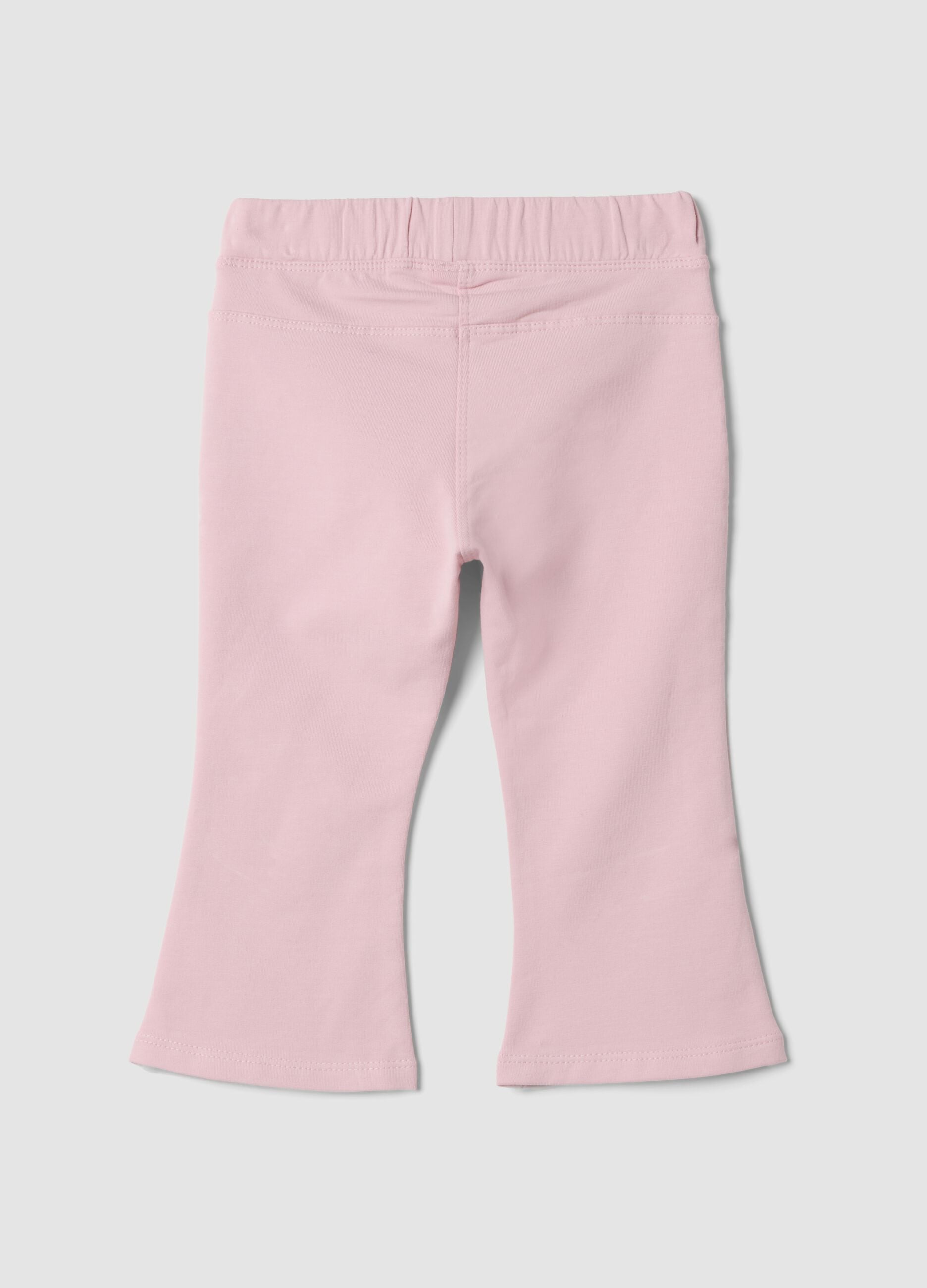 Rosa Hose aus elastischer Bio-Baumwolle