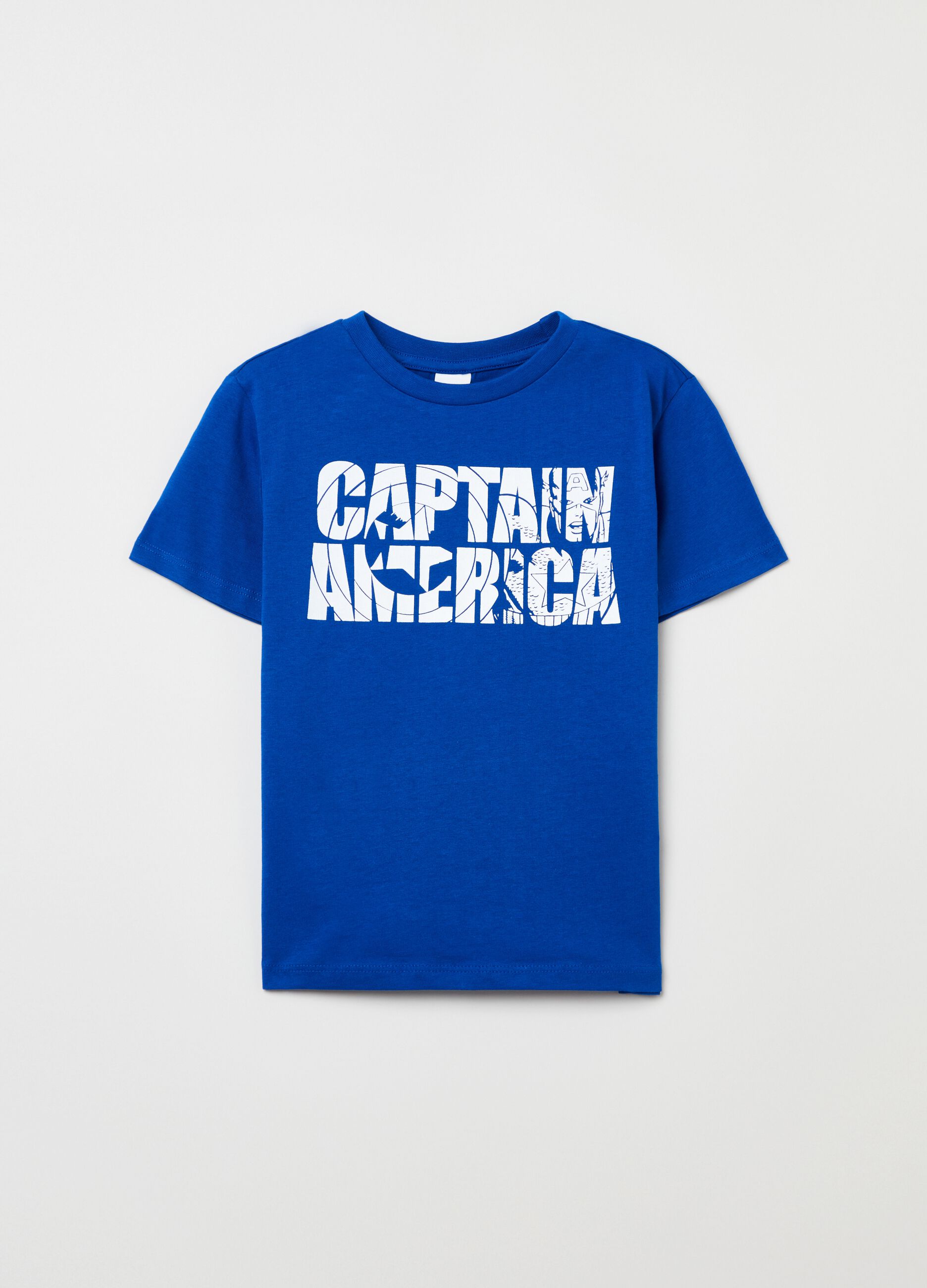 T-shirt con stampa Captain America Marvel