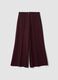 Purple wide-leg chino trousers in stretch viscose_4
