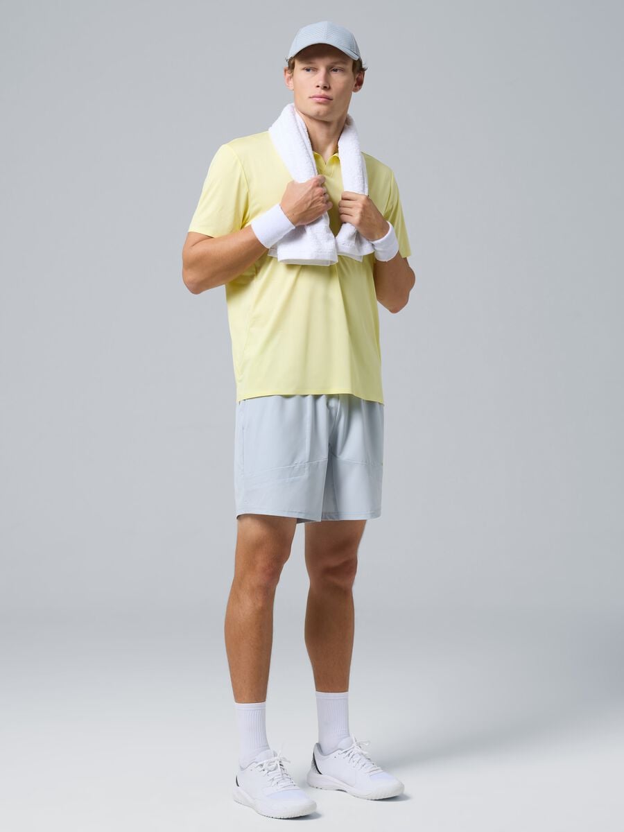 Grey ALTAVIA COURT sports shorts in stretch fabric_0