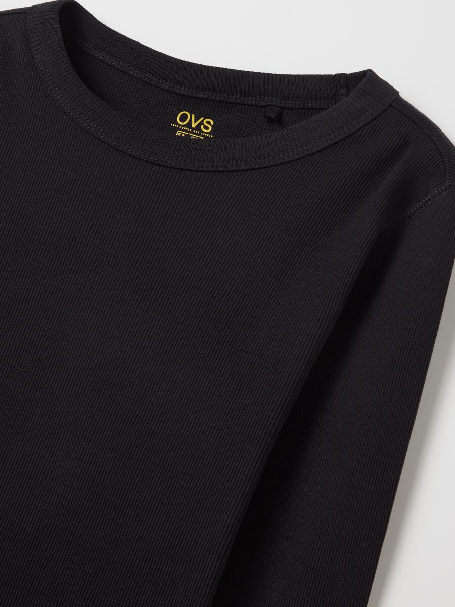 Ribbed T-shirt with long sleeves_5