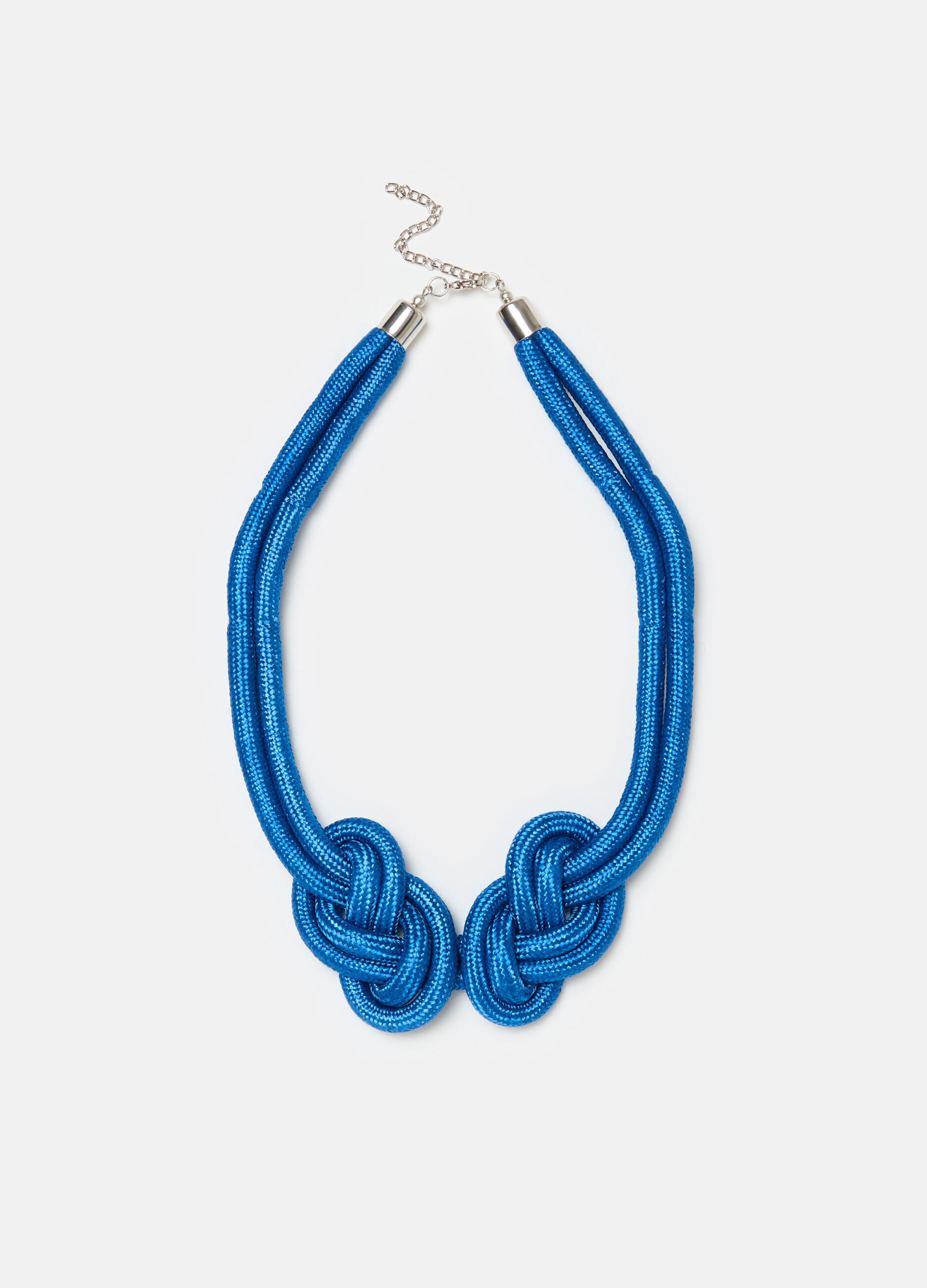Cord necklace with knots