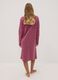 Purple organic cotton nightdress with crew neck_3