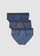 Men&rsquo;s multicolour jersey briefs 3-pack in stretch organic cotton_0