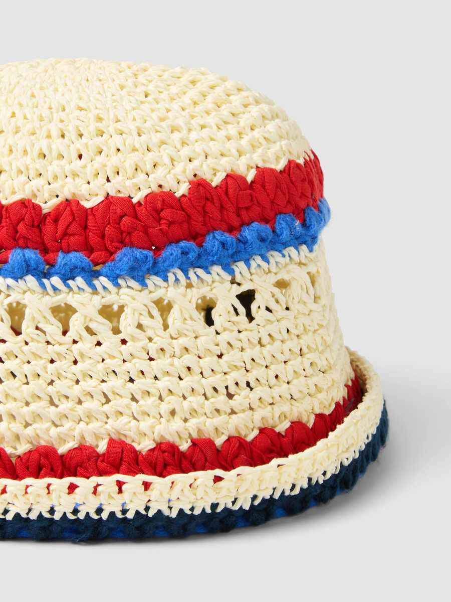Multicolor-Bucket-Hat aus Papier- und Baumwollmix_2