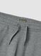 Grey marl joggers in organic cotton and viscose blend_1