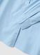 Light blue pure cotton shirt regular fit with three-quarter sleeves_5