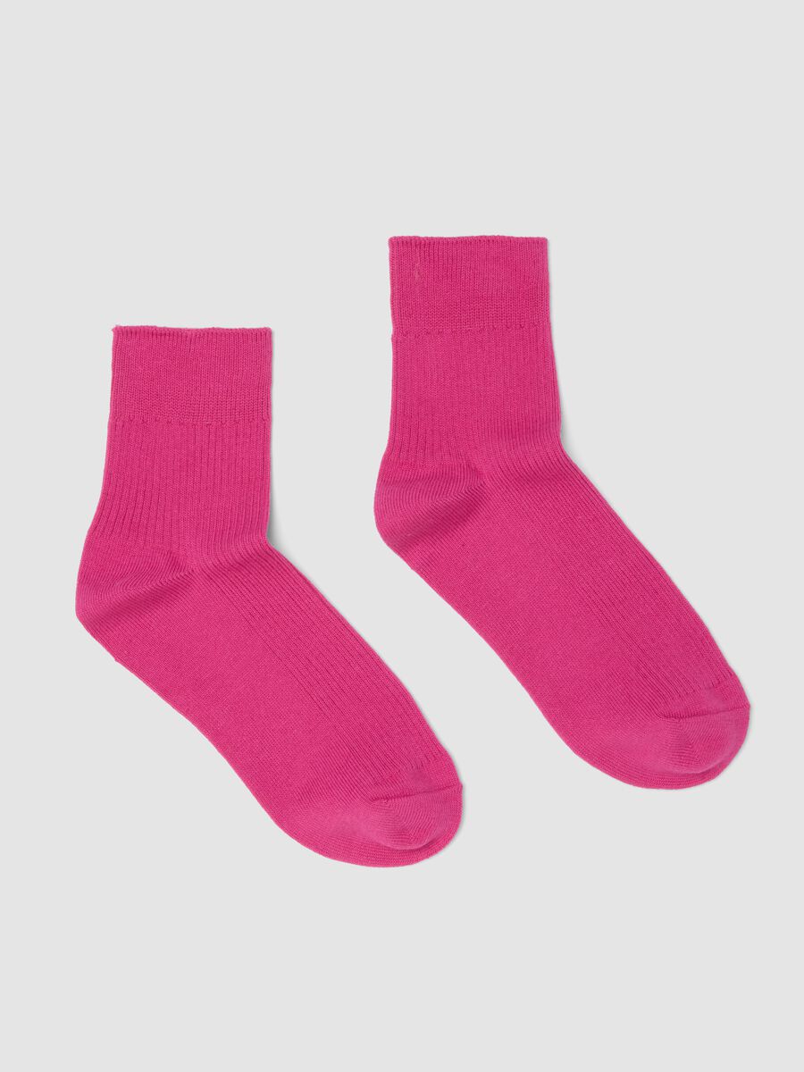 Rosa Kn&ouml;chelsocken aus Stretch-Baumwolle_0