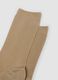 Beige lange Socken aus elastischer Viskose_1