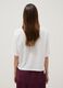 T-shirt bianca in puro cotone con ricamo boxy fit_3