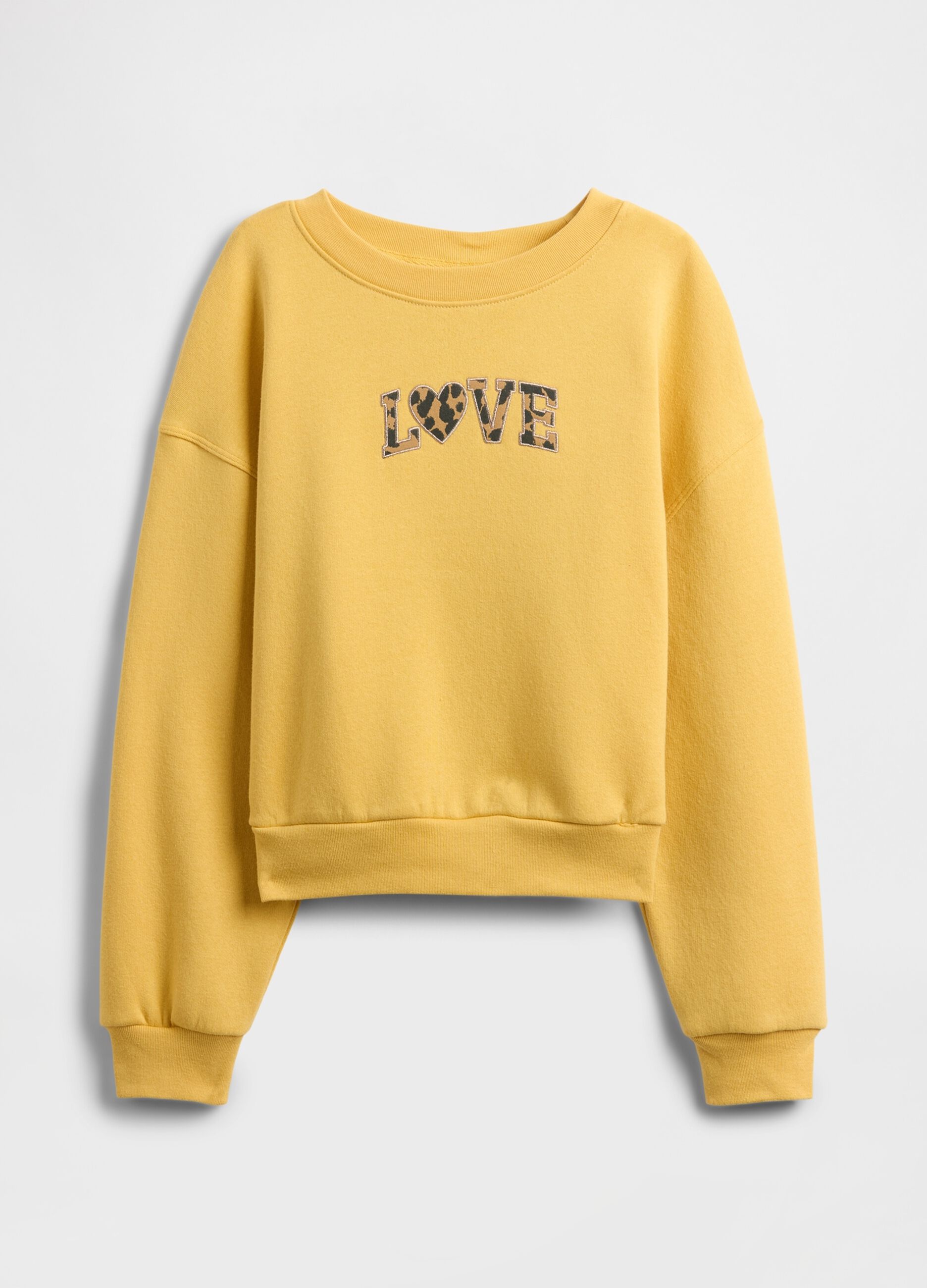 Yellow sweatshirt for girls