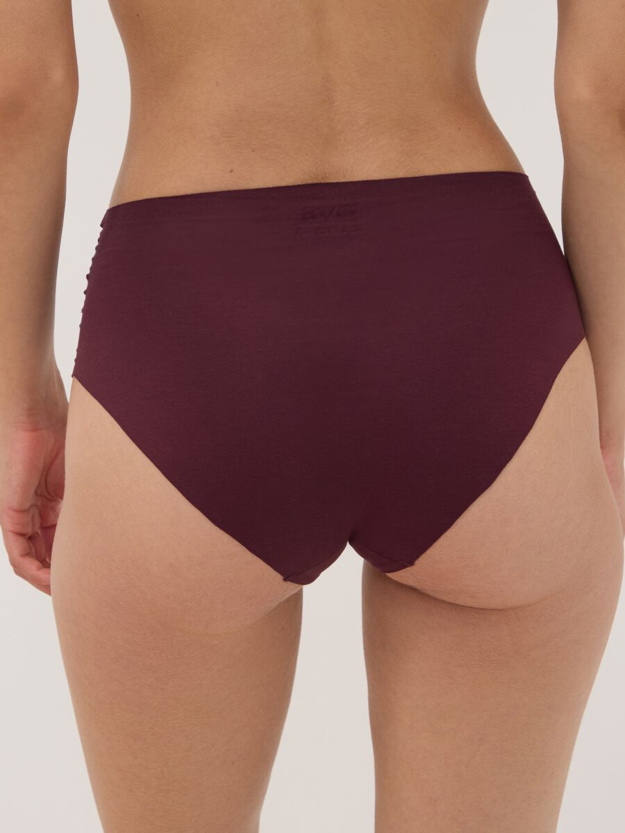 Slip viola a vita alta in cotone organico elasticizzato_3