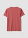 T-shirt rosa em algod&atilde;o puro de manga curta, corte regular_5