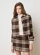 Plaid-effect brown tweed blazer_3
