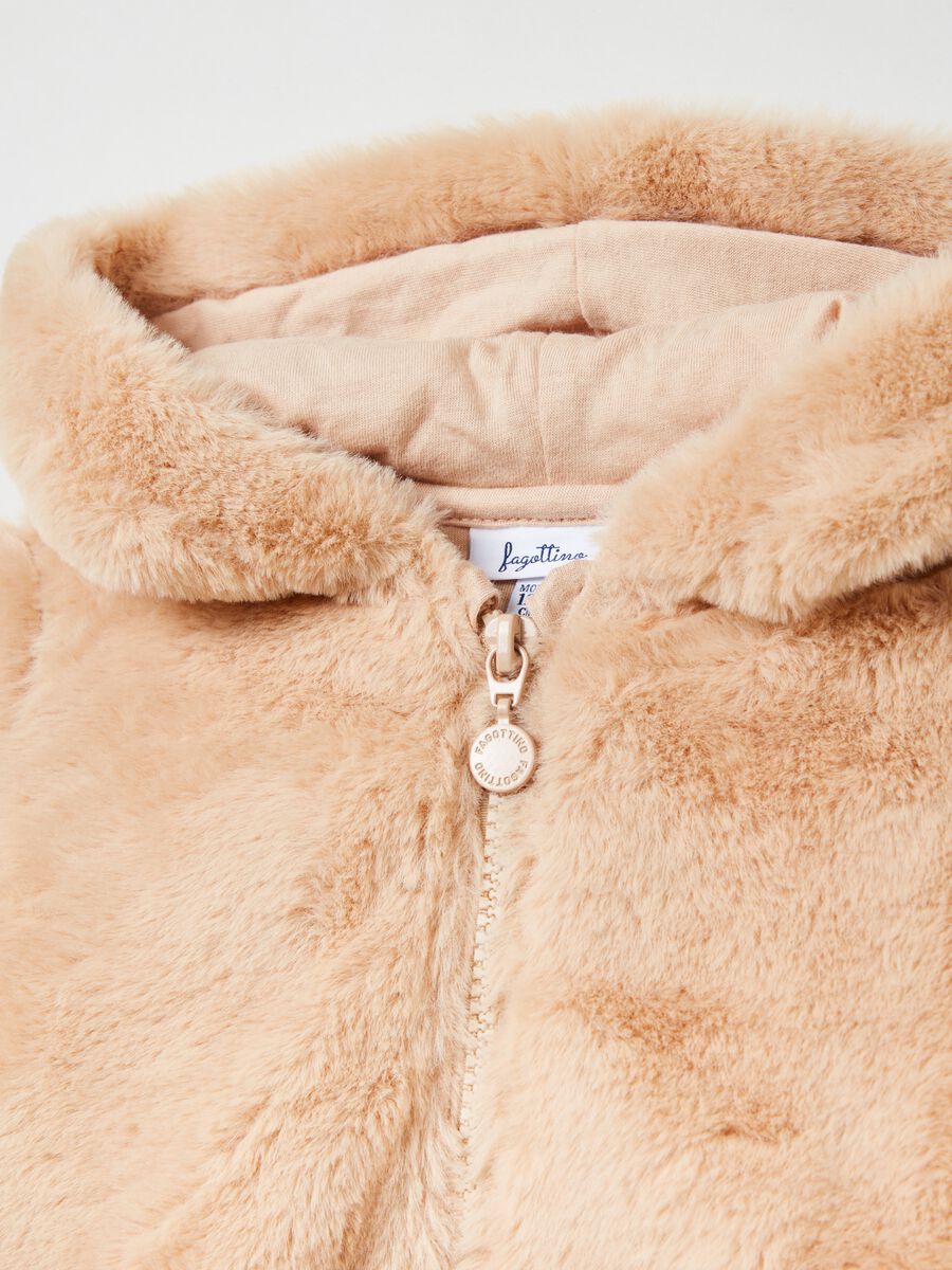 Faux fur jacket with hood_2