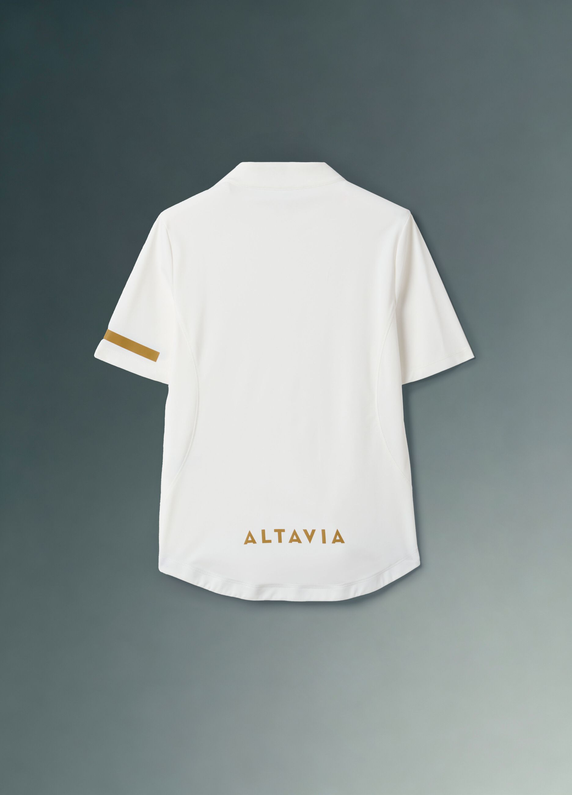 Wei&szlig;es ALTAVIA BIKE Funktions-T-Shirt aus Stretchgewebe