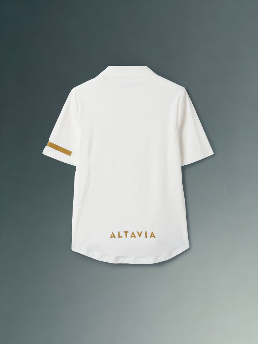 Wei&szlig;es ALTAVIA BIKE Funktions-T-Shirt aus Stretchgewebe_5