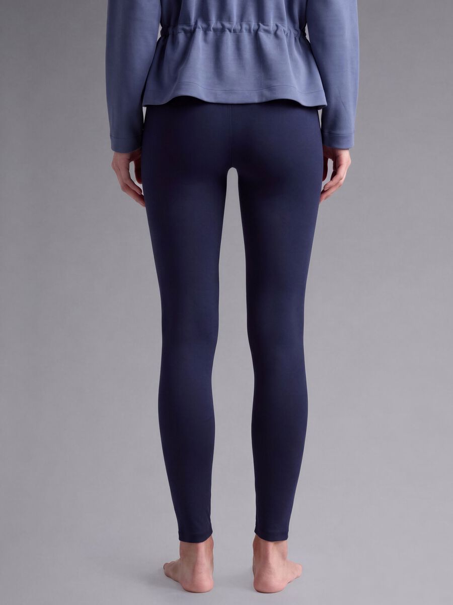 Blue stretch-fabric leggings ALTAVIA STUDIO_4