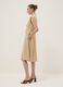 Beige viscose and linen-blend shirt dress, regular fit_3