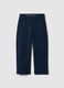 Pantalones chino de algod&oacute;n el&aacute;stico azul para ni&ntilde;os, ajuste regular_0