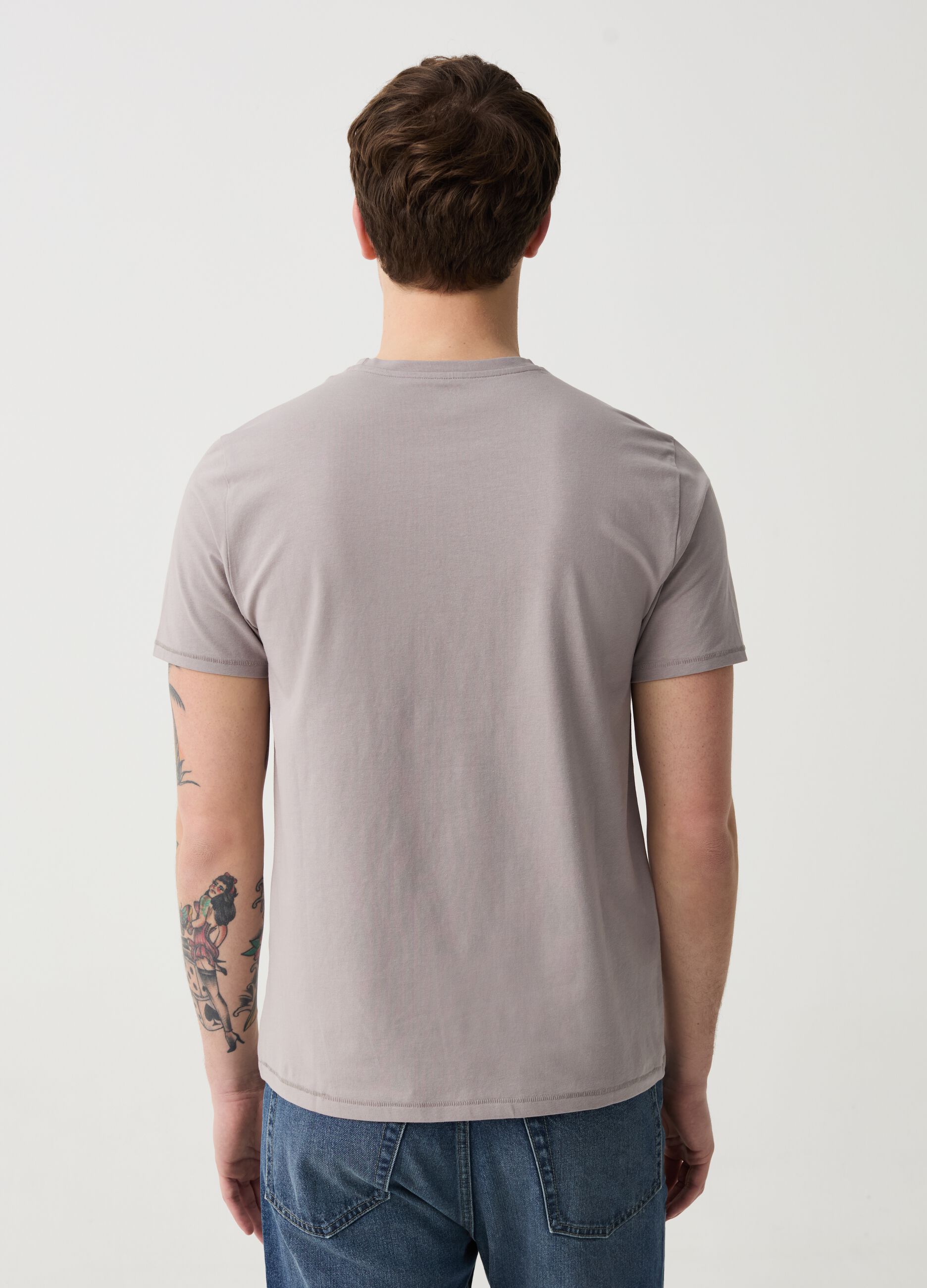 T-shirt slim fit in cotone bio stretch