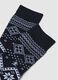 Black Stretch Cotton Blend Christmas Socks_2
