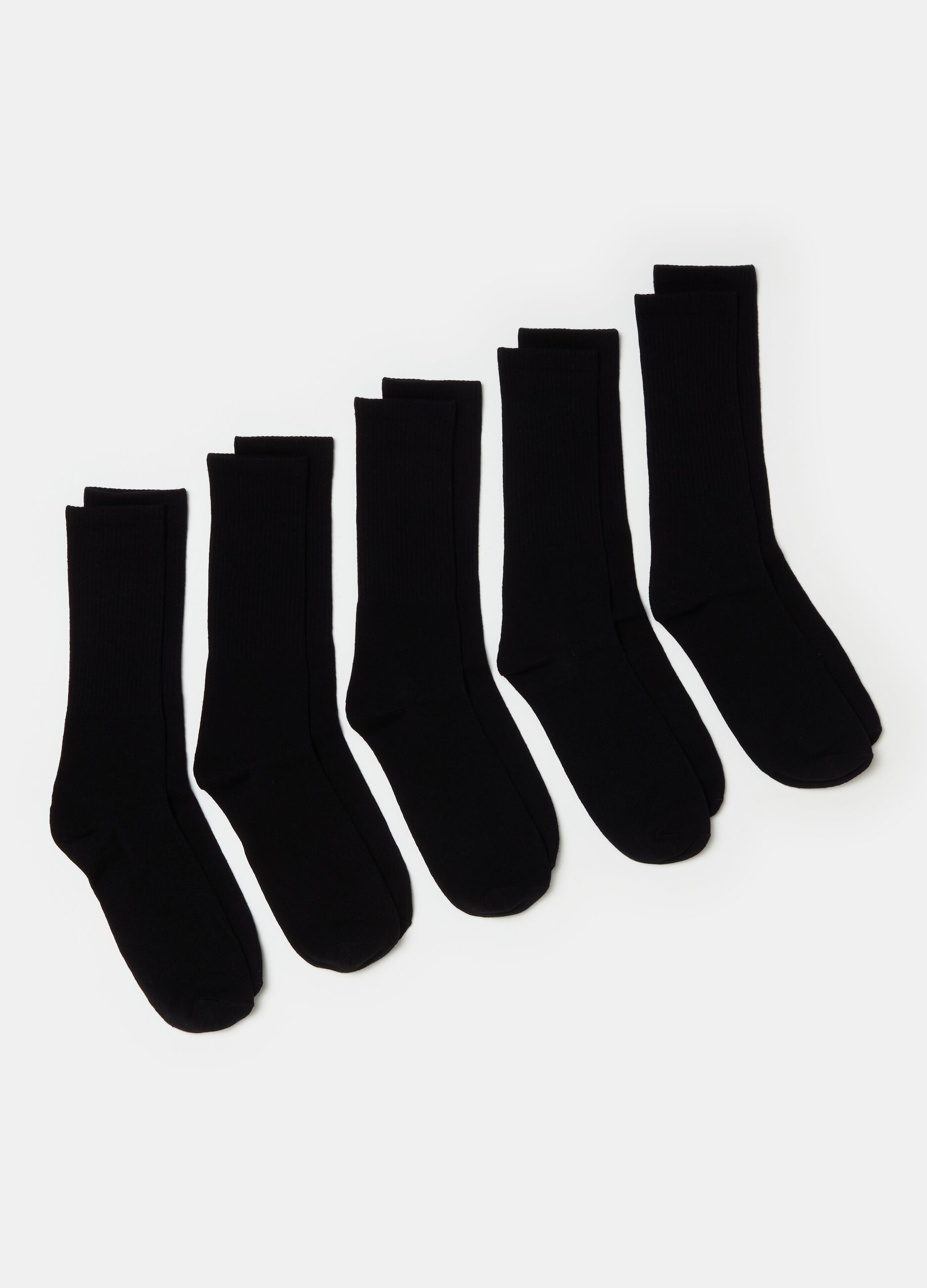Five-pair pack midi tennis socks