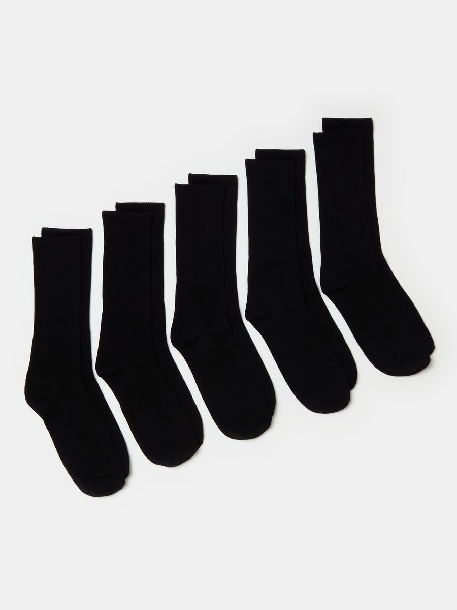 Five-pair pack midi tennis socks_0