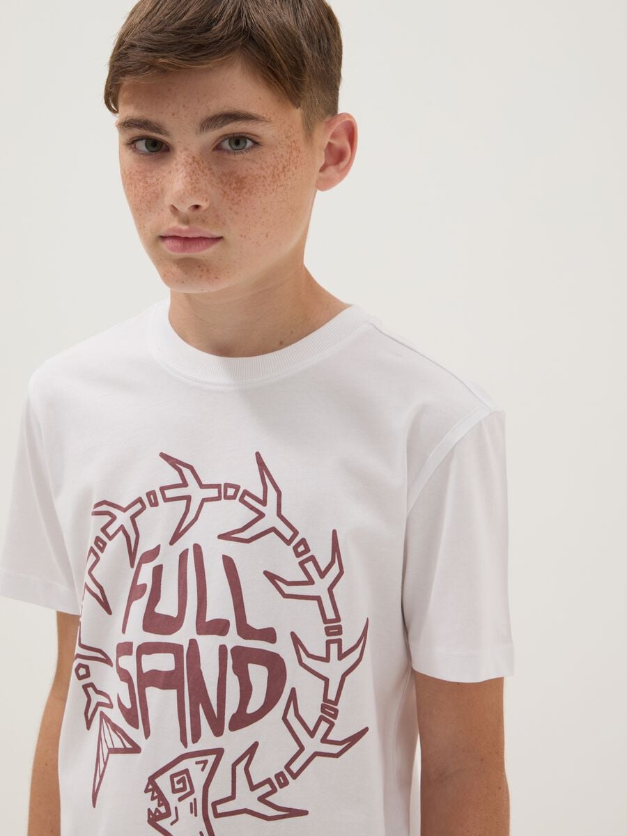 White short-sleeved organic cotton T-shirt_2