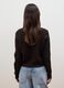 Brown cable-knit wool-blend cardigan_3