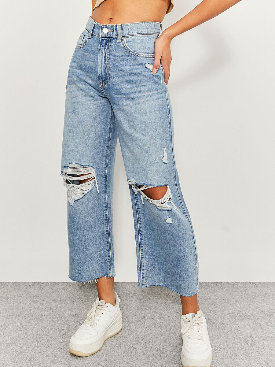 Straight-fit cropped jeans_1