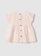 Baby girl's pink pure cotton dress, regular fit_1
